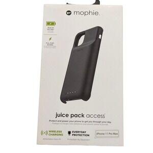 N6.N Mophie Juice Pack Access Charging Case for iPhone 11 Pro Max (6.5") - Black